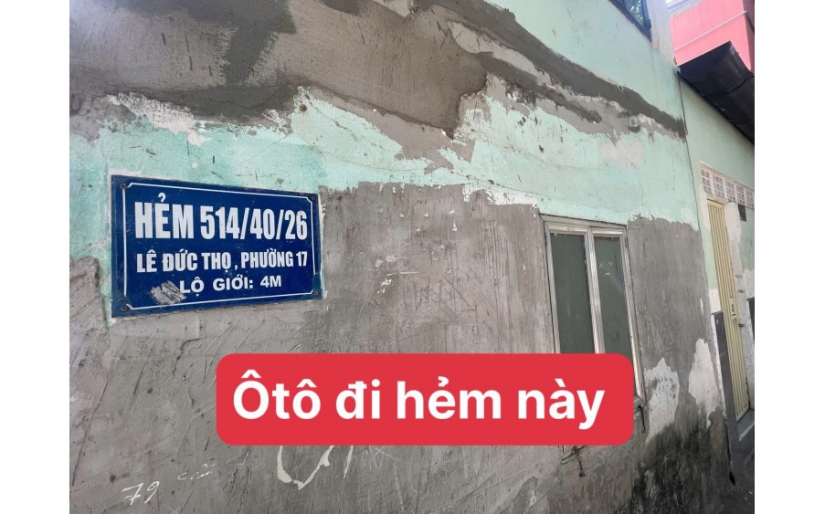 GÒ VẤP – NHÀ MỚI 3 TẦNG – Ô TÔ ĐỖ CỬA – NHỈNH 5 TỶ