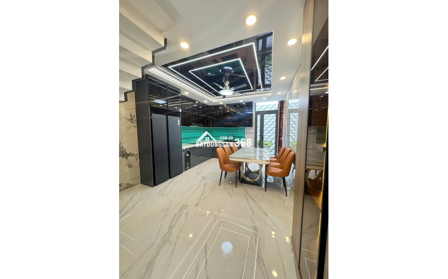HL2 hẻm xe hơi né thông mới xây 5 tầng đúc 4x18m có thang máy tặng full nội thất nhỉnh 10 tỷ