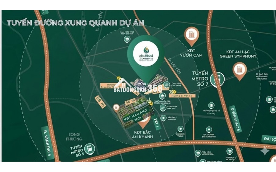 Bán liền kề dự án ecomony bắc an khánh_hoài đức siêu rẻ đường 36