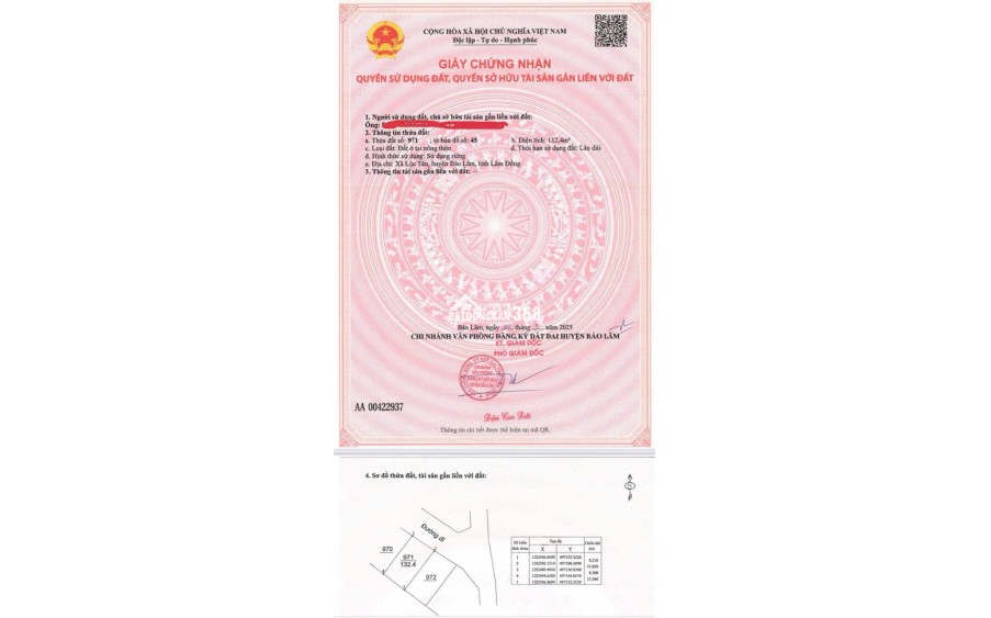 Bán đất gần hồ ngọc 1,35tỷ/150m2, full thổ cư, sổ hồng riêng, xây nhà được ngay