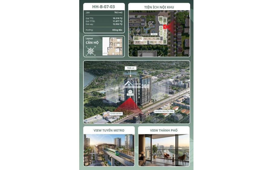  CĂN 2PN HƯỚNG ĐÔNG BẮC VIEW NGUYỄN TRÃI – LỰA CHỌN PHÙ HỢP CHO KHÁCH HÀNG ƯA CHUỘNG VỊ TRÍ TRUNG TÂM