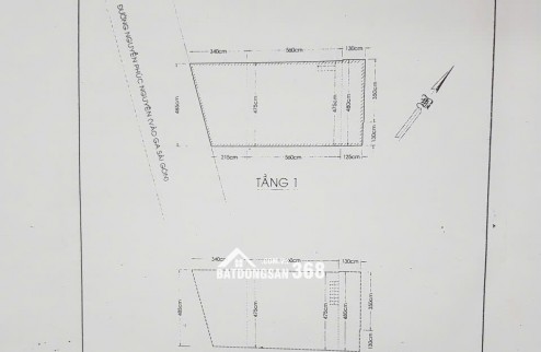 Bán nhà Mặt tiền đường Nguyễn Phúc Nguyên Q3 1 trệt 1 gác suốt