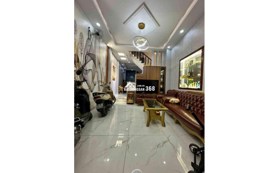BÁN NHÀ PHẠM VĂN CHIÊU – HẺM XE HƠI – 4 TẦNG – FULL NỘI THẤT