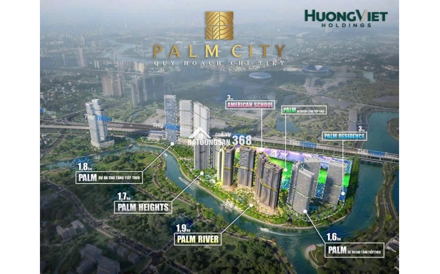 PALM RIVER - PALM CITY - Khu đô thị ven sông tại Nam Rạch Chiếc, liền kề Trung tâm Tài chính Quốc tế Thủ Thiêm