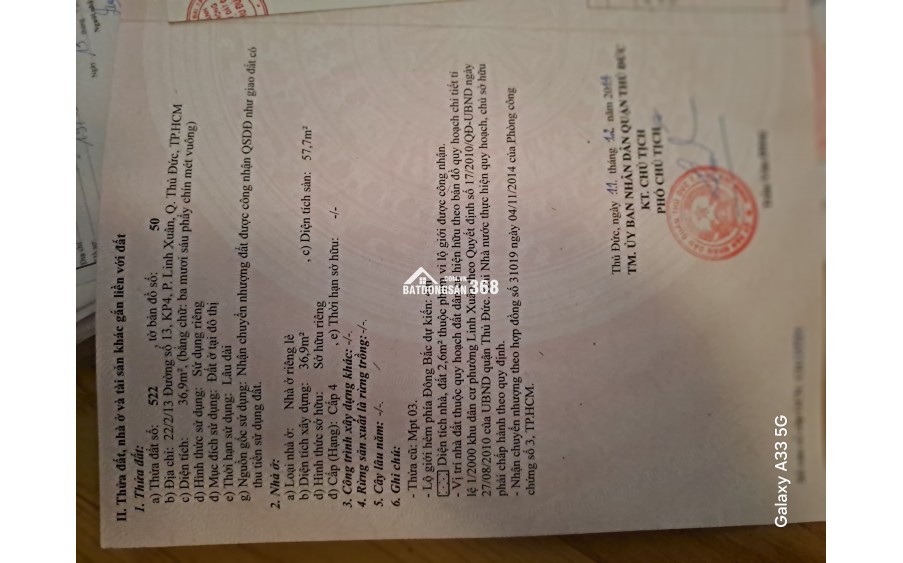 BÁN NHÀ SỔ HỒNG CHÍNH CHỦ
