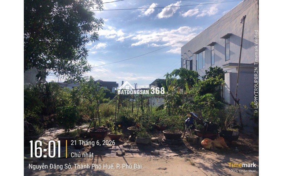 Bán lô đất đường số 8 Nguyễn Đăng Sở thuộc KQH Nguyễn Khoa Văn, Phú Bài , TP Huế.