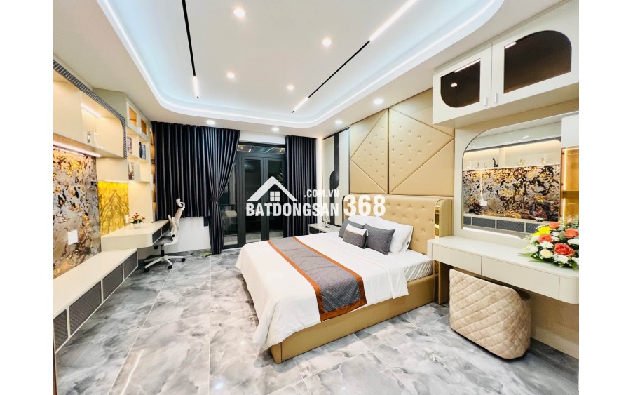 9.5 TỶ – NHÀ MỚI TINH 6 TẦNG HẼM XE HƠI PHONG CÁCH HIỆN ĐẠI – CÓ THANG MÁY FULL NỘI THẤT – GẦN CÔNG VIÊN LÀNG HOA