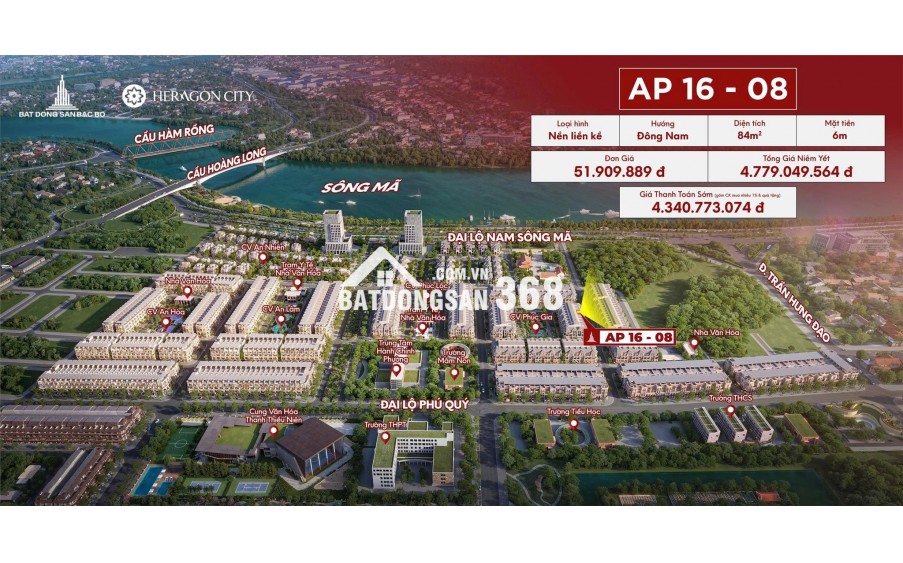 HERAGON CITY – NAM NGẠN. GIÁ ĐỢT 1. ĐẤT NỘI ĐÔ CUỐI CÙNG.