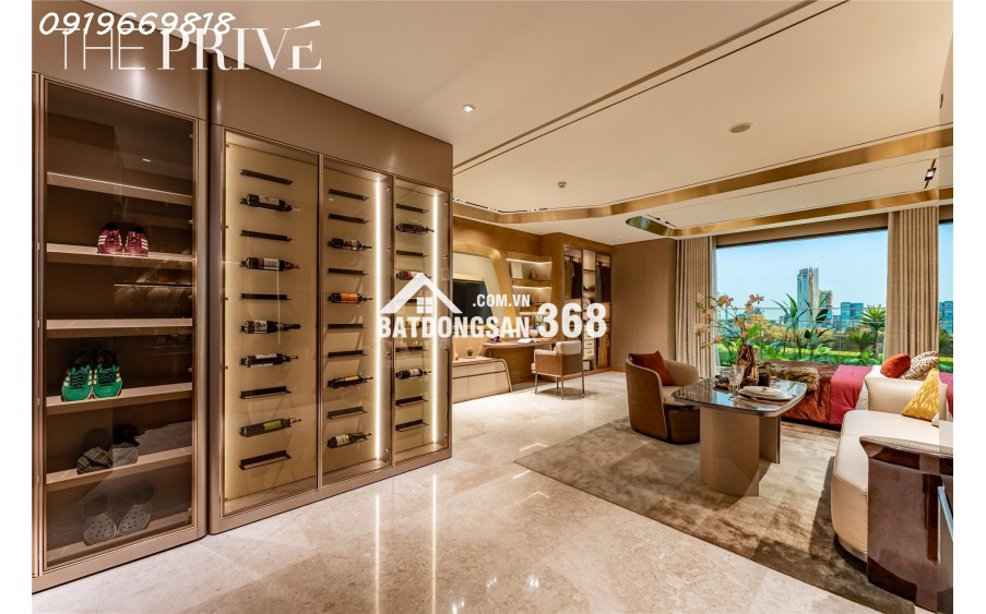 The Prive căn hộ hạng sang ba mặt giáp sông  trung tâm quận 2 chỉ 10% ký hợp đồng mua bán căn 1 phòng ngủ duy nhất
