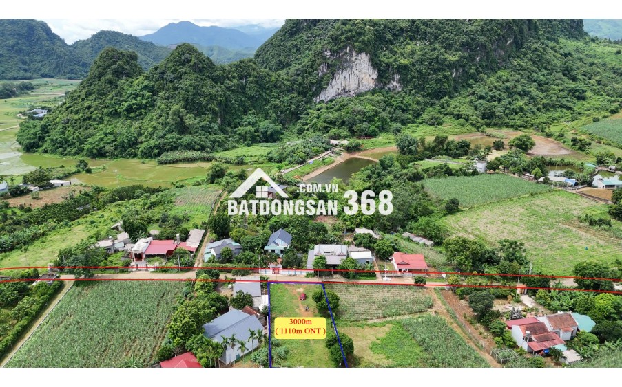 BÁN 3.000m² ĐẤT NGHỈ DƯỠNG KIM BÔI – 1.110m² THỔ CƯ