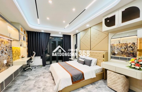 9.5 TỶ – NHÀ MỚI TINH 6 TẦNG HẼM XE HƠI PHONG CÁCH HIỆN ĐẠI – CÓ THANG MÁY FULL NỘI THẤT – GẦN CÔNG VIÊN LÀNG HOA