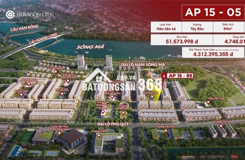 HERAGON CITY – NAM NGẠN. GIÁ ĐỢT 1. ĐẤT NỘI ĐÔ CUỐI CÙNG.