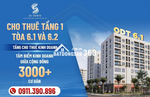 CHO THUÊ MẶT BẰNG DỊCH VỤ THƯƠNG MẠI – TÒA ODT6.1 & ODT6.2 | NOXH SJ TOWN