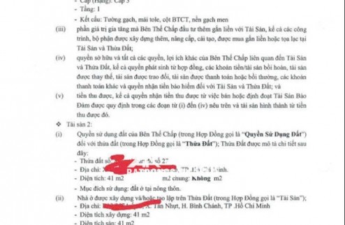 Mặt tiền kinh doanh Bình Chánh 250m2 thổ cư có sổ dòng tiền