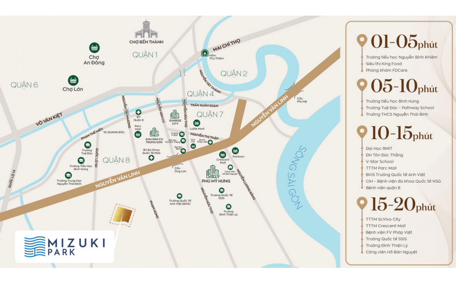 Căn Hộ Ven Sông Trellia Cove, Mizuki Park (26ha) Nguyễn Văn Linh, Bình Chánh, 2PN | 75m² | 5,2 tỷ