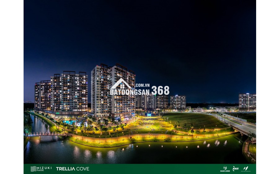 Căn Hộ Ven Sông Trellia Cove, Mizuki Park (26ha) Nguyễn Văn Linh, Bình Chánh, 2PN | 75m² | 5,2 tỷ