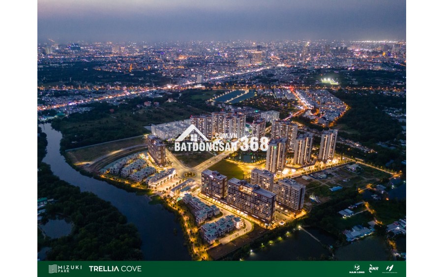 Căn Hộ Ven Sông Trellia Cove, Mizuki Park (26ha) Nguyễn Văn Linh, Bình Chánh, 2PN | 75m² | 5,2 tỷ