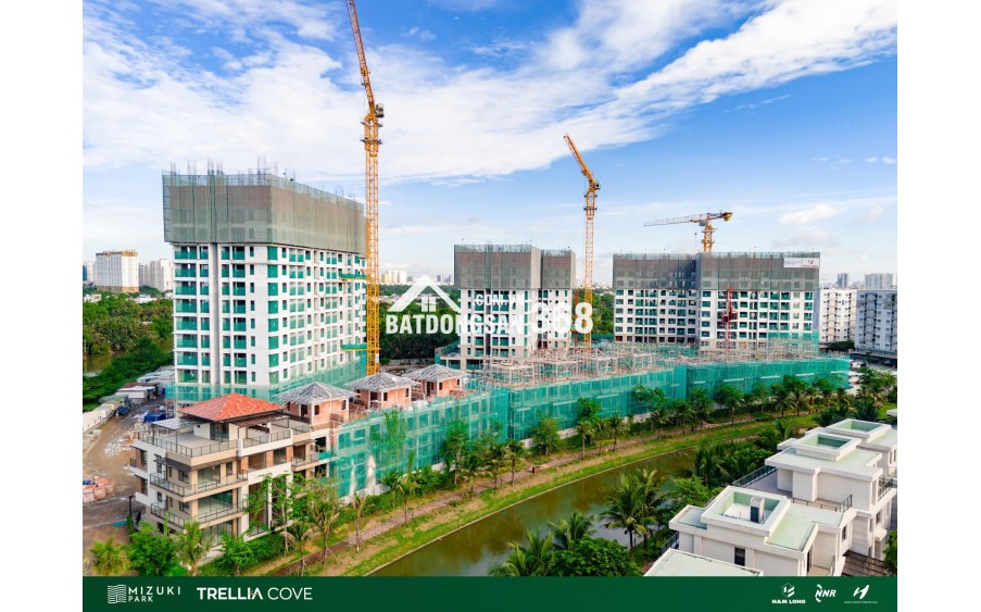 Nhà Phố Ven Sông Trellia Cove, Mizuki Park (26ha), Nguyễn Văn Linh, Bình Chánh, 249m2 | 18,4 tỷ