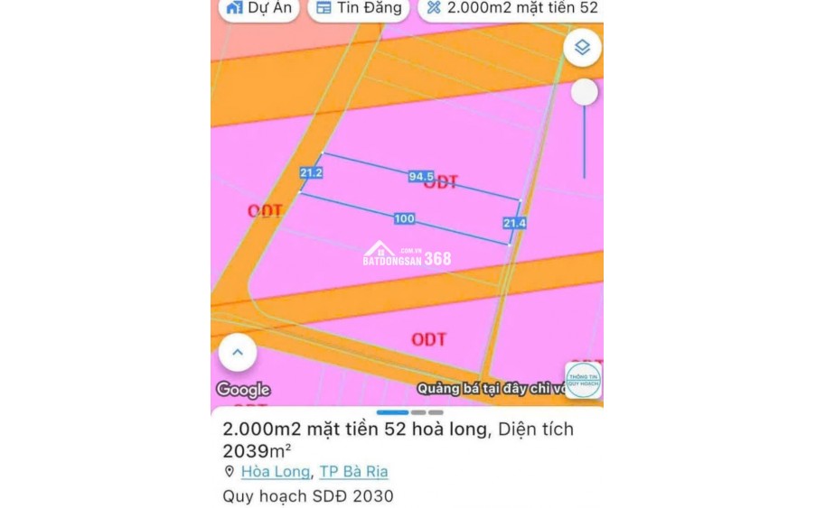 Diện tích lớn, giá bán hợp lý – 1.984,9m² chỉ 7 tỷ.