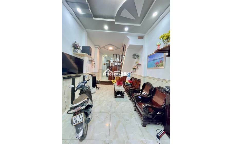 BÁN NHÀ HẺM XE HƠI KIA-TÁM DANH-P.5, Q.8 - 3 TẦNG - 4PN - NHỈNH 6 TỶ - LH 0784968131
