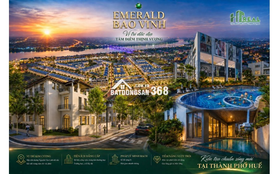  SỐC! CHỈ TỪ 1,080 TỶ SỞ HỮU NGAY NHÀ PHỐ 3 TẦNG EMERALD BAO VINH! 