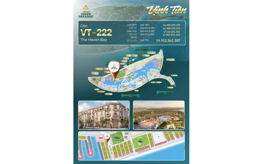 Bán nhà phố 2 mặt tiền trục đường 41m hỗ trợ vay 18 tháng 0%