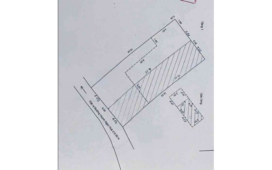 Kiệt Huỳnh Ngọc Huệ – 67m² – 1,5 lửng – Giá 3.x tỷ