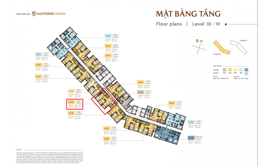 Masteri Rivera - Căn 2PN giá cực tốt, chuẩn bị bàn giao, tầng cao, khai thác tốt view sông Cẩm Lệ