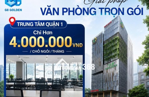 CHỈ TỪ 4 TRIỆU/THÁNG – SỞ HỮU VĂN PHÒNG HẠNG A, VIEW TRIỆU ĐÔ NGAY TRUNG TÂM QUẬN 1