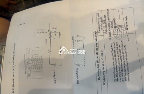 NHÀ 4 TẦNG KHU TÂN PHÚ | GẦN LŨY BÁN BÍCH | 54M² | 4PN | NỞ HẬU