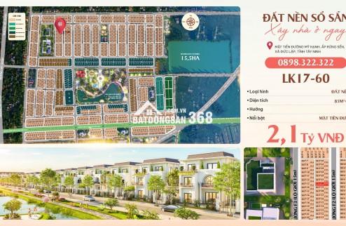 Đất nền Đức Hòa, Long An chỉ 2.1 tỷ, pháp lý sạch, sổ hồng riêng