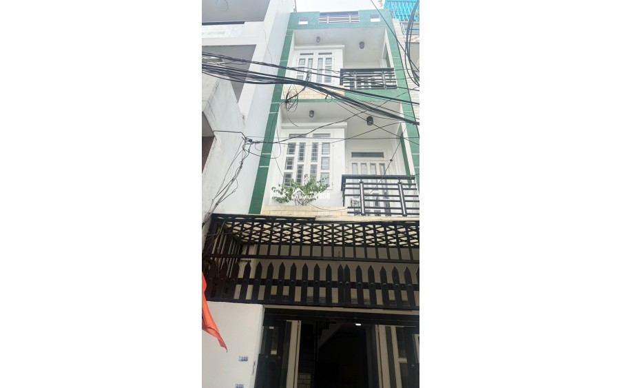 NHÀ 3 TẦNG - ĐƯỜNG XE TẢI THÔNG - 5P QUA QUẬN 6- QUẬN TÂN PHÚ- NGAY NGÃ TƯ BỐN XÃ.