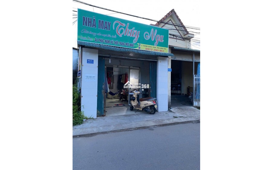 Cho thuê nhà mặt đường Trần Văn Trà, có thể kinh doanh và ở lại.