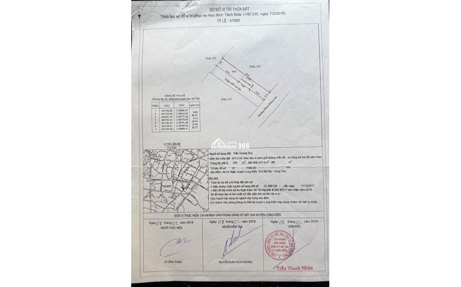 Chuyển nhượng và Bán  2 lô liền kề Mặt tiền khu trung tâm hiện hữu, mặt tiền đường Phan Đăng Lưu Phường Long Điền (2027) Bà rịa-Vũng tàu