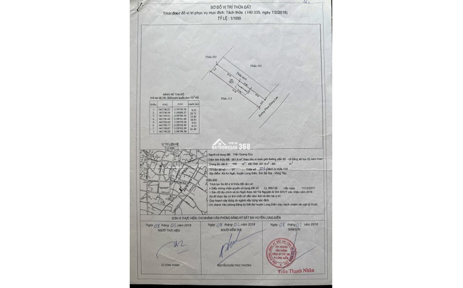 Chuyển nhượng và Bán  2 lô liền kề Mặt tiền khu trung tâm hiện hữu, mặt tiền đường Phan Đăng Lưu Phường Long Điền (2027) Bà rịa-Vũng tàu