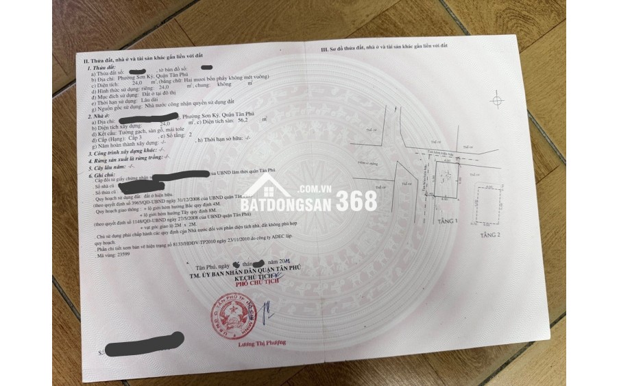 Bán Nhà Tân Phú 24 M2, Lê Trọng Tấn, Hẻm Ôtô, Cách Aeon 3 Phút - Nhỉnh 3 Tỷ