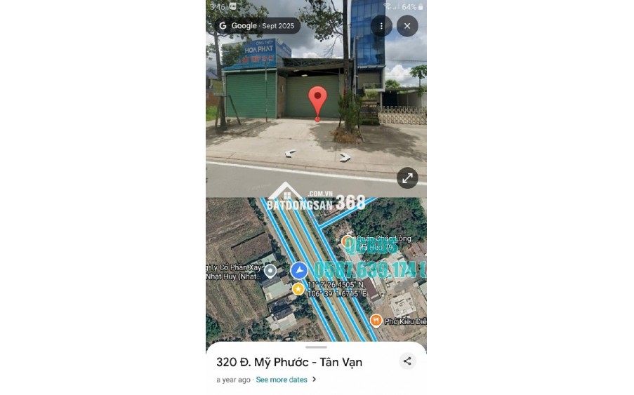 Bán Nhà Xưởng Mỹ Phước Ngang 8m Mặt Tiền Mỹ Phước Tân Vạn 0587.639.174