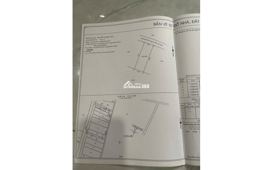 Bán Đất 75M2 - 5x15 - Xã Bình Lợi, Bình Chánh - Ngay Chợ Cầu Xáng - 270 Triệu