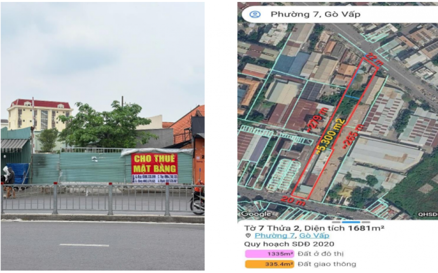 Cho thuê đất diện tích lớn 2 mặt tiền Dương Quảng Hàm