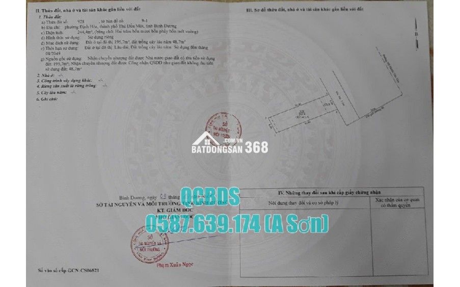 Bán Nhà Xưởng Mỹ Phước Tân Vạn 240m2 Sổ Hồng Trao Tay 0587.639.174