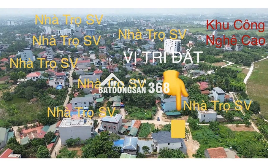 Cắt lỗ 30% cho lô đất 115m xây trọ tại thủ phủ cho thuê Tân xã Hòa Lạc