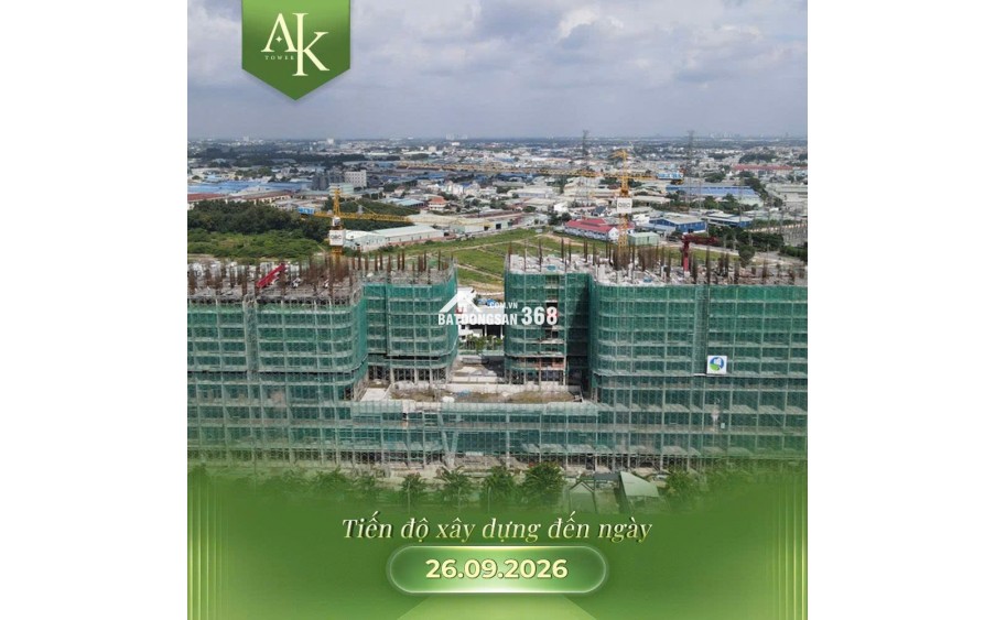 Cập nhật tiến độ A&K Tower đã lên tới tầng 12, đang giữ chỗ dợt mới: 1 tỷ 690/ căn (chưa trừ ưu đãi)