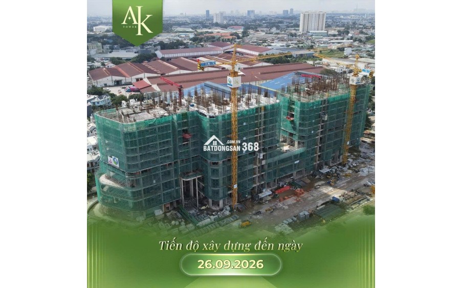 Cập nhật tiến độ A&K Tower đã lên tới tầng 12, đang giữ chỗ dợt mới: 1 tỷ 690/ căn (chưa trừ ưu đãi)