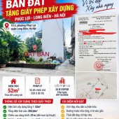  BÁN ĐẤT PHÚC lỢI TẶNG GIẤY PHÉP XÂY DỰNG LONG BIÊN 52M²  GIÁ 7,5 TỶ 