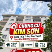 Bán CC Kim Sơn 1, Bình Lợi ,Đặng Thùy Trâm 45m2 có thang máy Sổ riêng 2.85tỷ