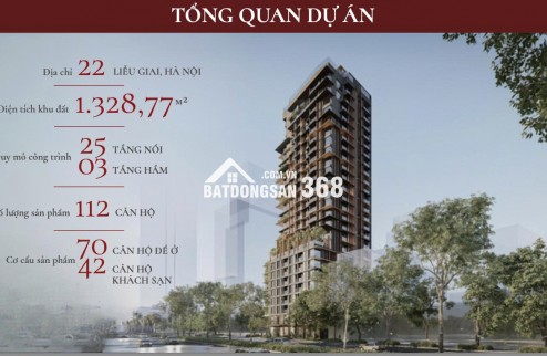 THE LEGATUS 22 LIỄU GIAI – CĂN HỘ CAO CẤP GIỮA VÙNG LÕI BA ĐÌNH