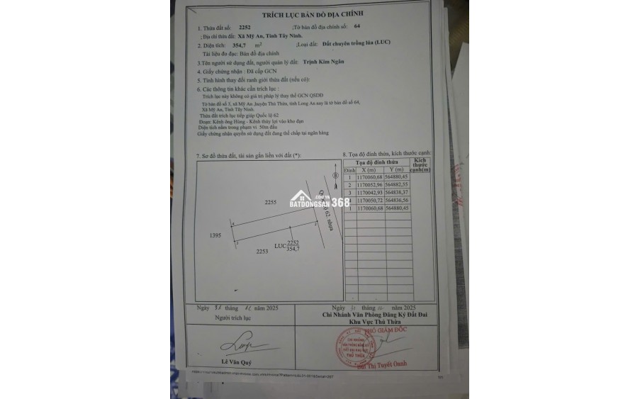 Bán đất mặt tiền QL62 Long An (cũ) TDT 666.9m2