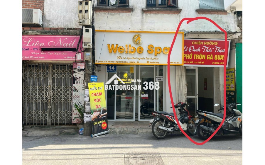 Cho thuê nhà 14/151A, Thái Hà, diện tích ~10m2 : Tiện làm VPĐD, CH, KD