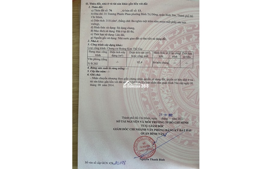 Chính chủ Bán căn góc 83m2 3pn Hoàng Kim Thế Gia, sổ hồng sẵn
