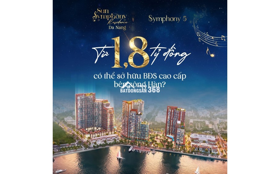 Bán nhanh căn hộ Sun Sumphony 5 với 30m2 chỉ 3 tỷ